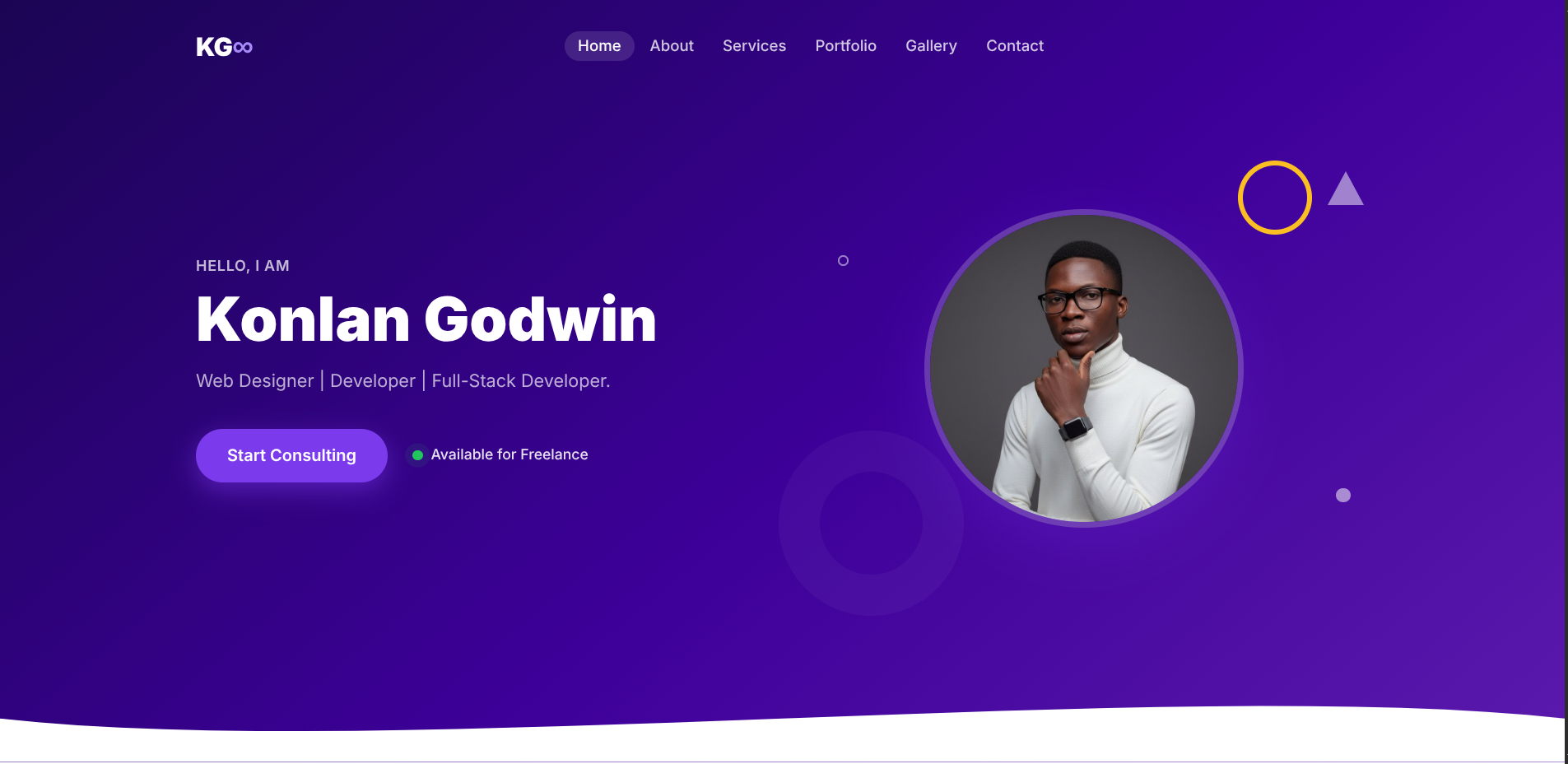 Personal resume/blog interface